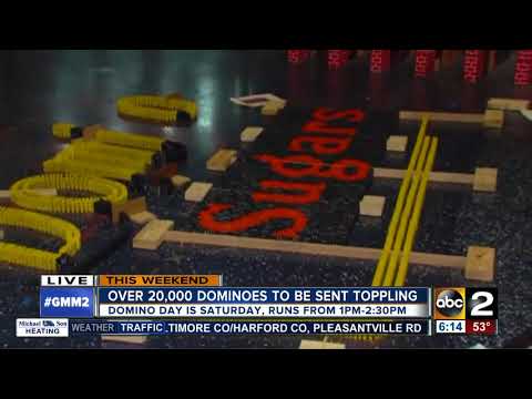 Over 35,000 dominoes to be knocked over at Maryland Science Center