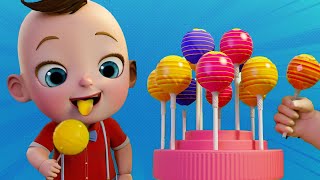 Lollipop Colors Song + Finger Family Song | BabaSharo Kids Songs &amp; Nursery Rhymes