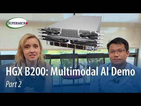 Supermicro NVIDIA HGX B200: Speech-to-Text and Image Generation Demo