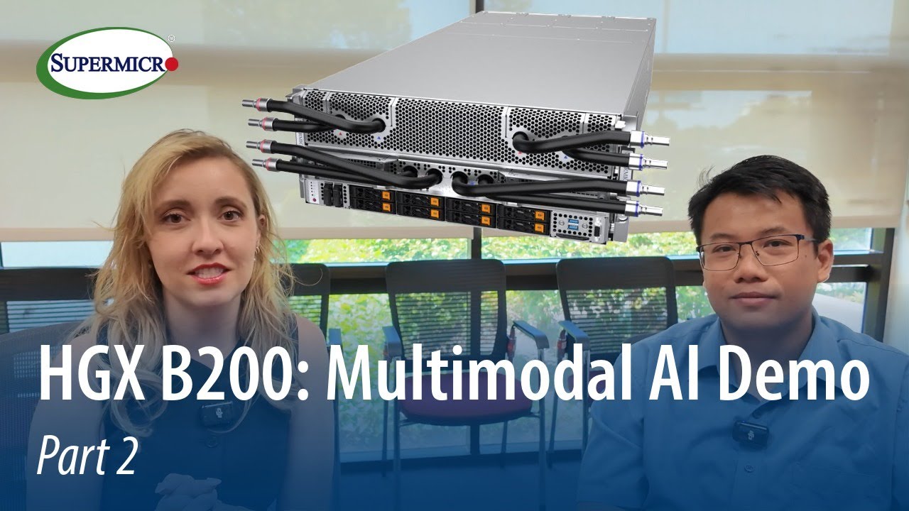 Supermicro NVIDIA HGX B200: Speech-to-Text and Image Generation Demo