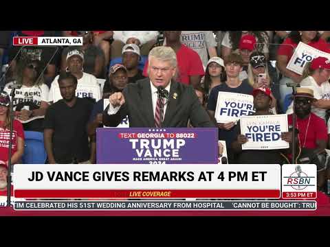 WATCH: Rep. Mike Collins Takes the Stage at President Trump Rally in Atlanta - 8/3/24