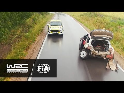 WRC - 73rd PZM Rally Poland 2016: Lefebvre on the way to service...