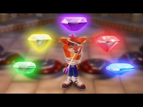 Crash Bandicoot 3: N. Sane Trilogy - All Color Gems | 1080p 60fps