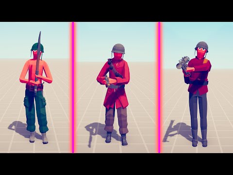 EVOLUTION OF TF2 SOLDIER - Totally Accurate Battle Simulator TABS