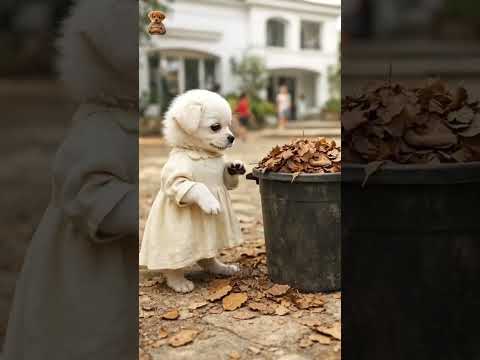 Brother Puppy Returns Home with Gifts for His Sister| Heartwarming Reunion#shorts #shortvideo #fyp