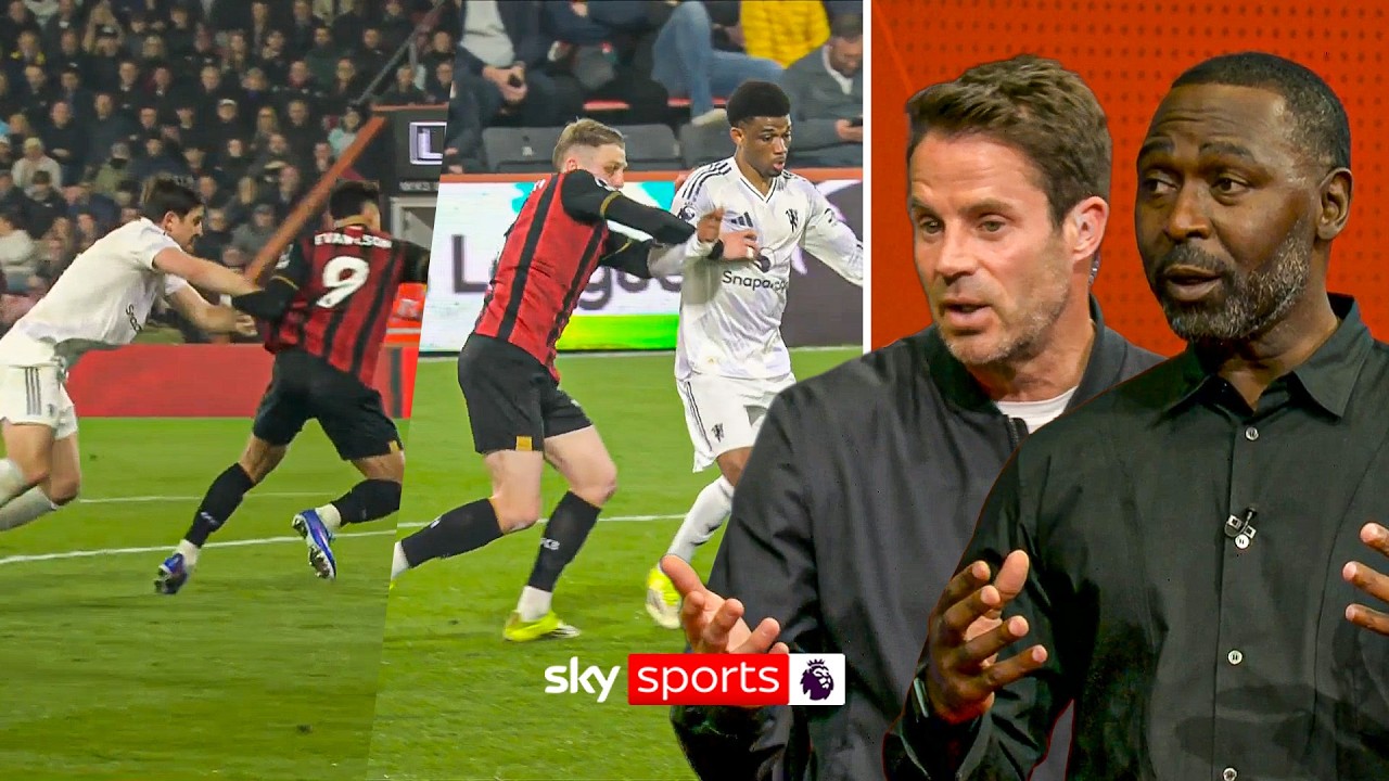 "What's the difference?!" | Redknapp & Cole DEBATE Man Utd & Bournemouth penalty decision
