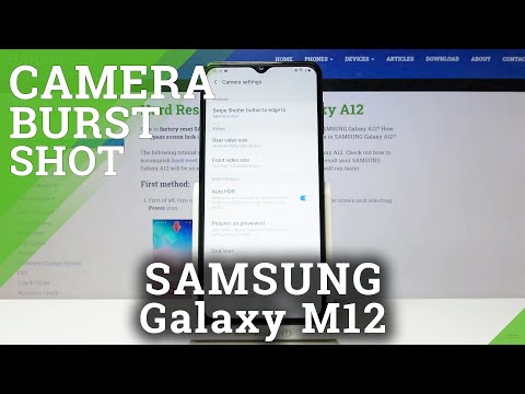 Samsung Galaxy M12 - How to Take Burst Shot