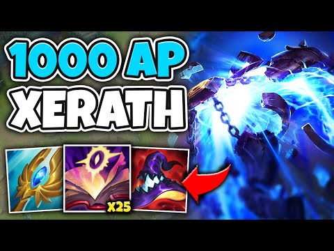 THIS 1000+ AP XERATH BUILD SNIPES YOU DEAD WITH ONE Q! (BEST BUILD) - League of Legends