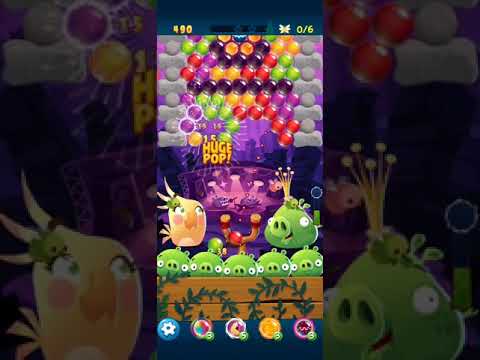 Angry birds pop bubble shooter HARD LEVEL 145 3 STARS NO BOOSTER