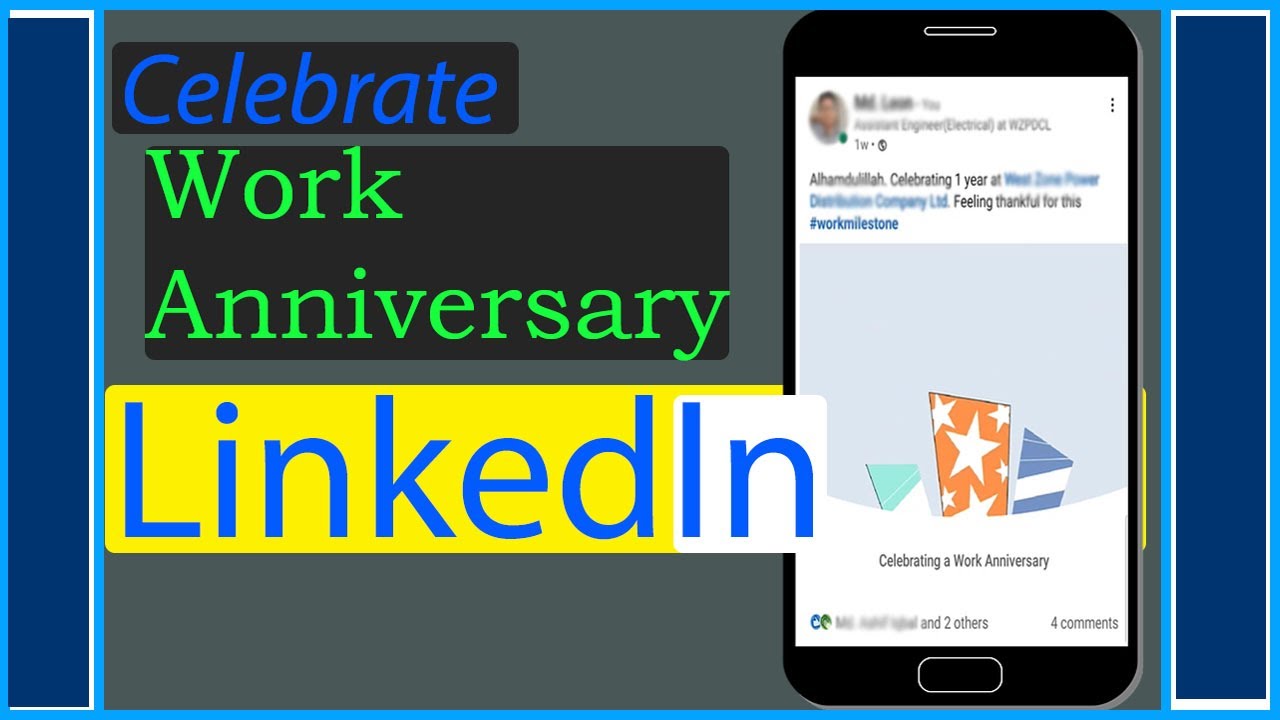 How to Celebrate Work anniversary in LinkedIn Profile ... - YouTube