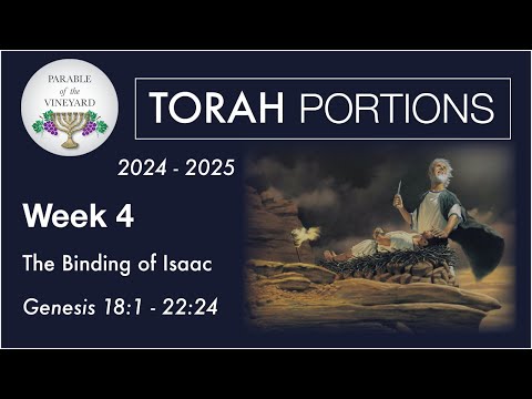 Torah Portion Week 4 - Genesis 18 - 22  (Abraham - Binding of Isaac)  2024 - 2025