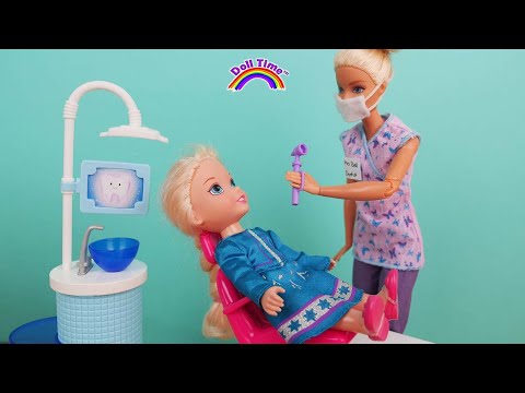 Elsie and Annie Dentist Visit - Annie learns to Brush her Teeth!