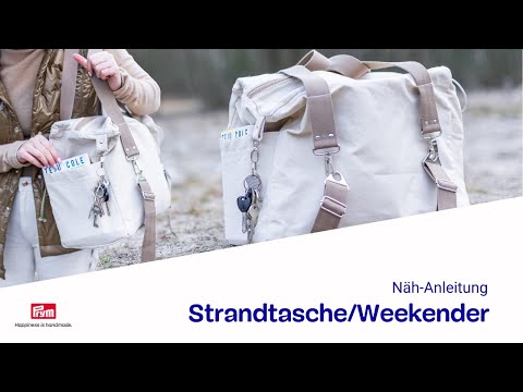 Weekender nähen | DIY Anleitung für eine praktische Strandtasche | Perfekt für Kurztrips