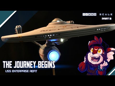 #newtype #startrek The Journey Begins Part 2! Polar Lights 1/350 Star Trek Uss Enterprise Refit!