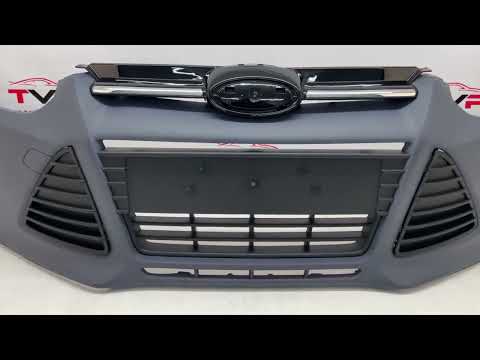 Fits Ford Focus 2011-2014 Front Bumper Kit Complete Primed For Models With Fog Lamps video