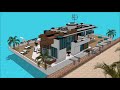 Sketchup Maja Futuristlik Jaapani Arhitektuur House Mõis Paatmaja Ujuvmaja Ujuva Villa Maja Paadima