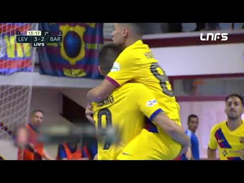 Gol Sergio Lozano (3-3) Levante UD FS - Barça FS. J11, 1Div. LNFS