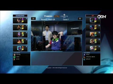 SSG vs KT Game 1 Highlights - SAMSUNG GALAXY vs KT ROLSTER - Week 10 LCK Champions Korea Summer 2015