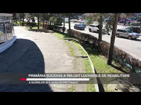 Primăria Suceava a reluat  lucrările de reabilitare a scărilor și a aleilor pietonale