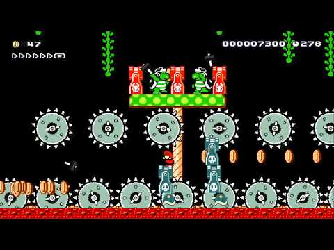 [1-4] The Fiery Trains of Doom by bruhhhhhh - SUPER MARIO MAKER - NO COMMENTARY 1bf