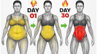 30 Min Standing Fat Burn 🔥 Reduce Belly Fat Fast & Shape a Slim Waist at Home | Women’s Workout