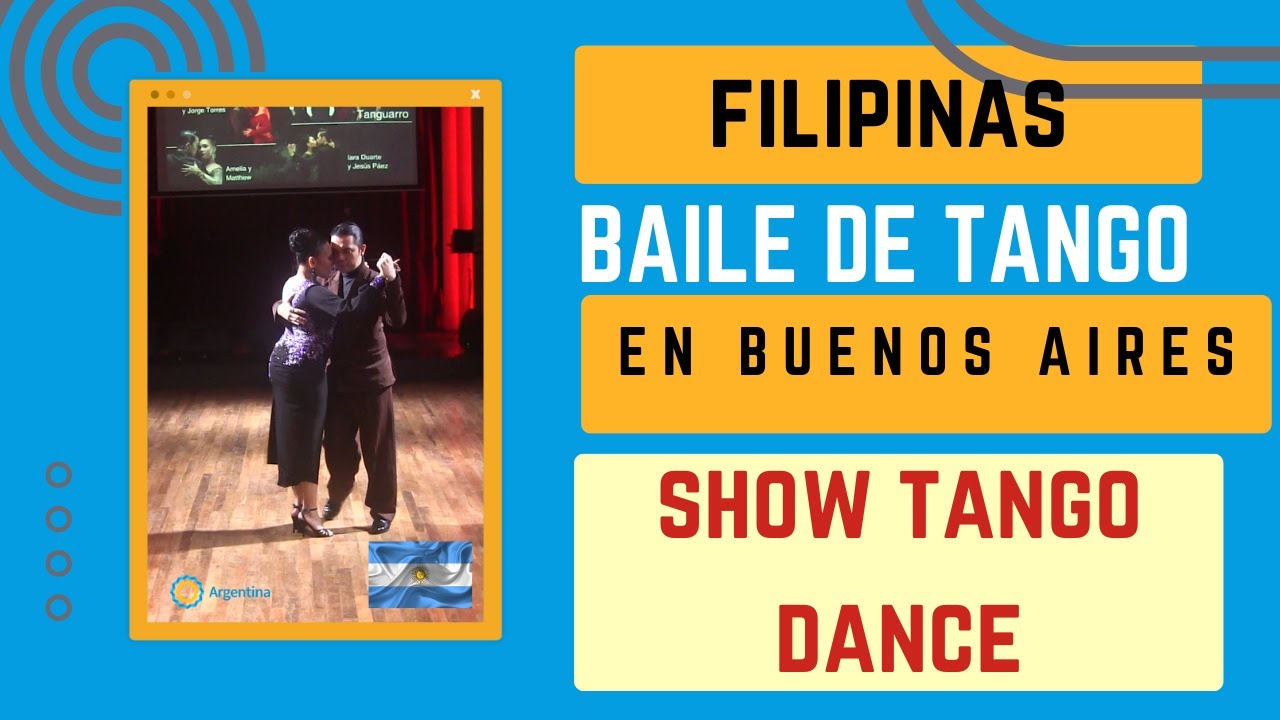 Excelente tango baile. Filipinas en Buenos Aires. Amelia Rambe, Matthew Ferrol, Parakultural milonga
