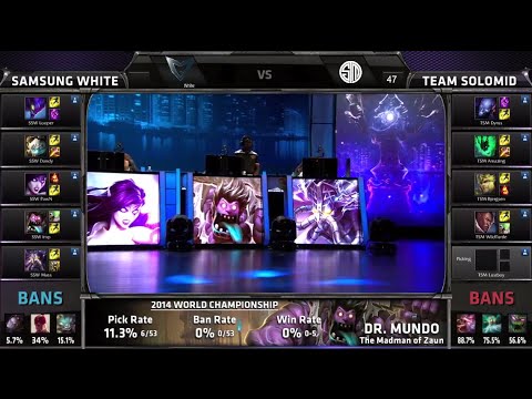 TSM vs Samsung White | Game 3 Quarter Finals S4 Worlds LOL 2014 Playoffs | SSW vs TSM G3