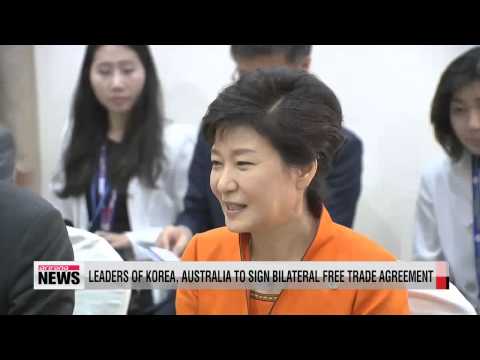 Leaders of Korea, Australia to sign bilateral free trade agreement