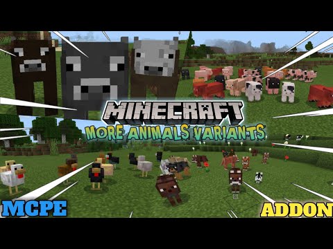 EPIC Animal Variants in Minecraft PE! Insane Mob World!