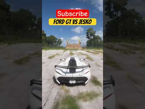 Koenigsegg Jesko VS Ford GT Jump Challenge #shorts