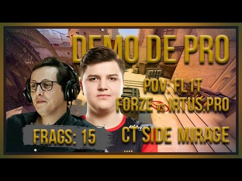 [PT] zorlaK Analisa: PoV FL1T - FORZE vs VIRTUS.PRO - MIRAGE (CT-SIDE) [Demo de Pro]