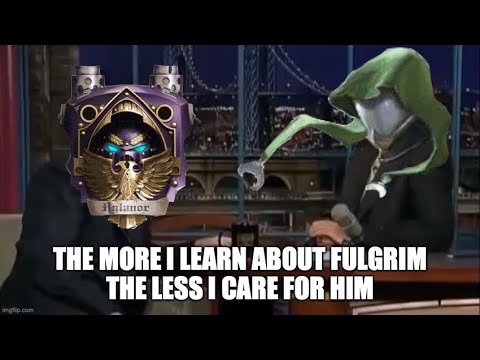 Rylanor Gets Interviewed About Fulgrim Normhammer | Warhammer 40K Meme (Inspired by @DreadAnon)