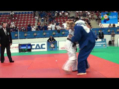 [-63kg] BRONZE - HERYATOVICH, Maryna (BLR) - MARCHESE, Lisa (FRA) - ECh U17 Cottonera 2011