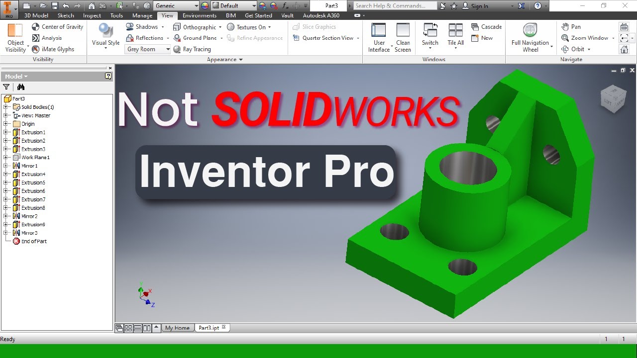 Autodesk Inventor Tutorial: A Beginner's Guide to 3D Modeling as a Solidworks Alternative