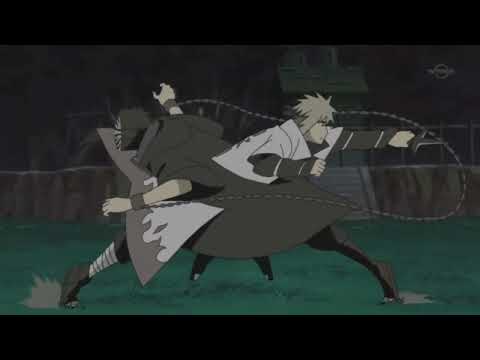 Minato (4 Hokage) vs Tobi  (Fandub español latino)