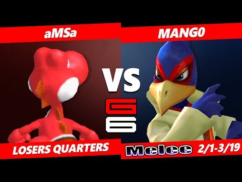Genesis 6 SSBM - VGBC | aMSa (Yoshi) Vs. C9 | Mango (Falco) Smash Melee Tournament LQ