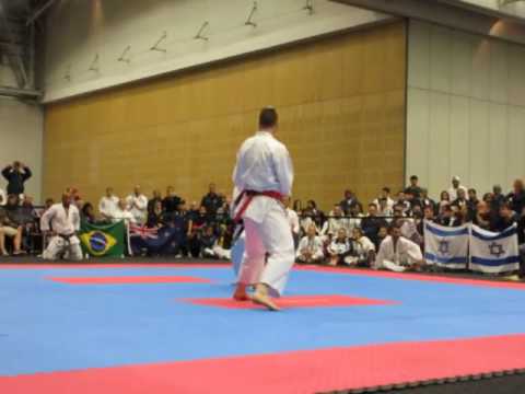 ISKF World Shoto Cup 2016 Kumite. Jihone vs Ben skennar