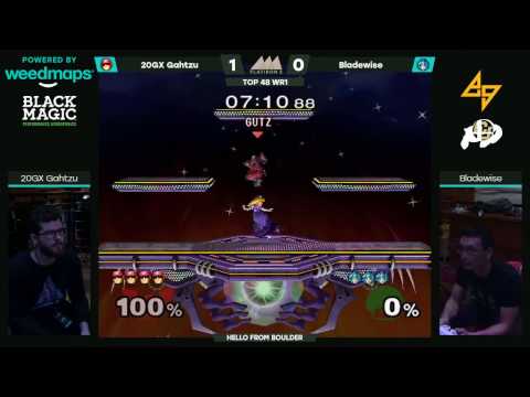 Gahtzu (Falcon) vs. Bladewise (Peach) | SSBM WR1 | FI2