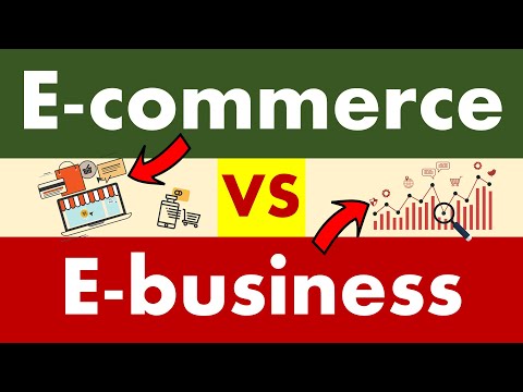 Differences between E-commerce and E-business.