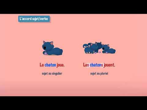 L'accord sujet verbe