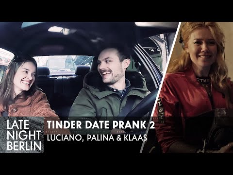 Luciano, Palina & Klaas secretly help on the first date: Tinder Date Prank 2 | Late Night Berlin