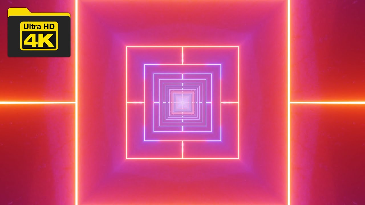 4K Video | Square Tunnel Loop | Vj Loop Video | No Copyright Video Background