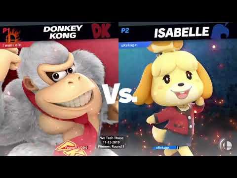 We Tech Those 10 YoungFLUDD (Ness, Donkey Kong) vs xRekage (Isabelle)