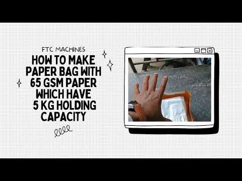 FTC Computerized Paper Bag Making Machine Square Bottom Folding