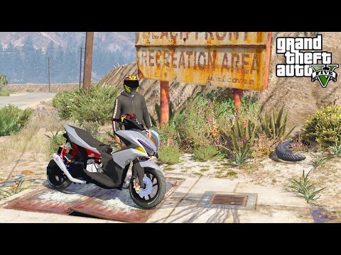 YAMAHA AEROX GOIB TEMBUS 300KM per JAM KENCANG PARAH - GTA V MOD INDONESIA EPISODE SPESIAL