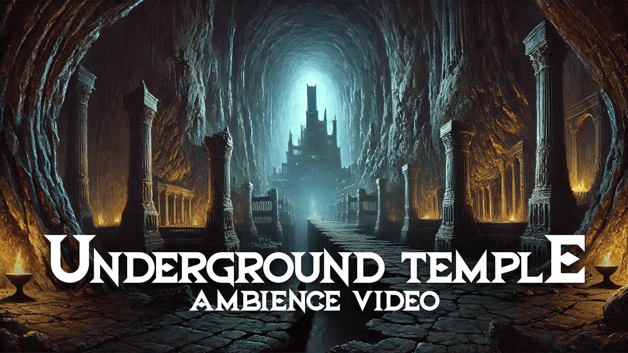 Echoes of an Underground Temple | Dark Ambience Video
