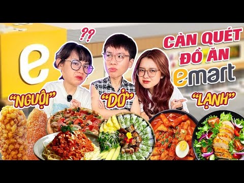 ĂN HẾT ĐỒ ĂN EMART SALA: pizza khổng lồ, tokbokki, gà rán THUA XA Aeon Mall!!??