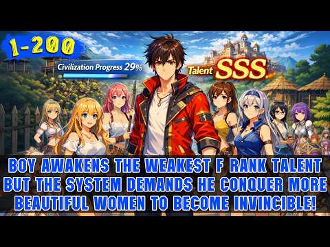 🔥Primitive World: He Is Forced to Form a Tribe with 49 Girls and Build Strongest Empire from Zero!