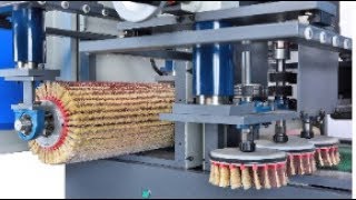 Máy Chà Nhám Chổi Thùng Xả Lót Cực Đẹp | Máy Chà Nhám Thùng | Đại Phúc Vinh CNC