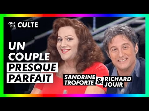 Antoine de Caunes et José Garcia en Richard Jouir et Sandrine Troforte -Nulle part ailleurs - CANAL+